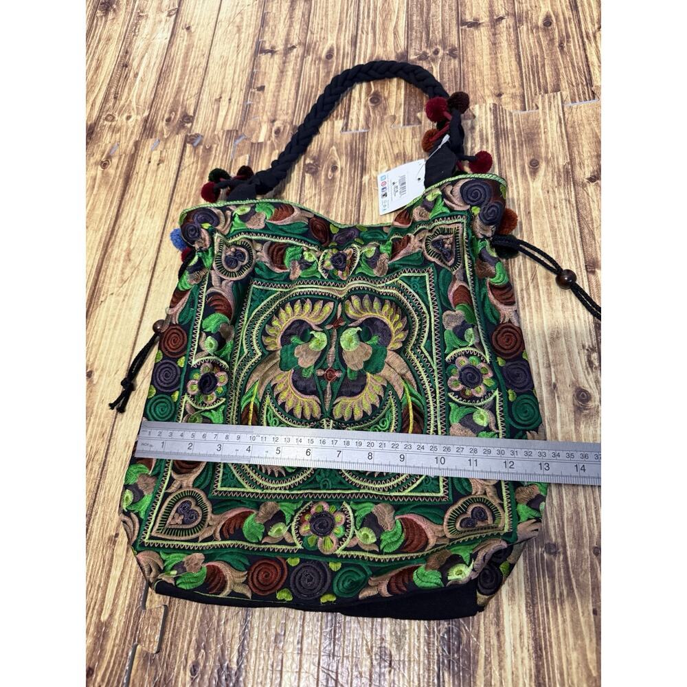 Disney Parks Lumily Thailand Handmade Embroidered Tassel Shoulder Bag - Picture 10 of 12